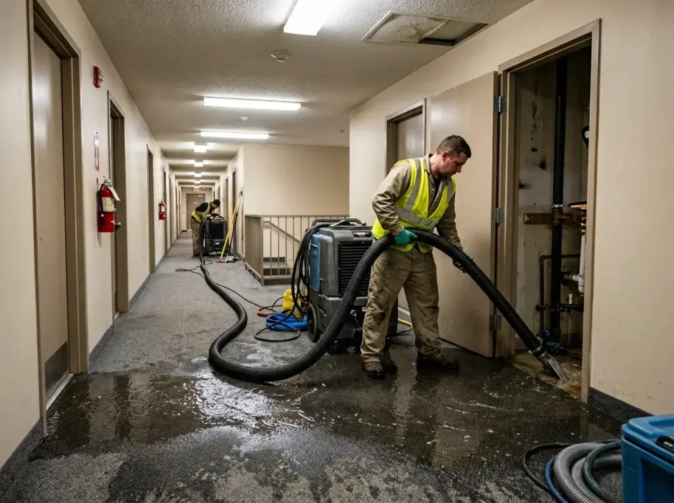 multi-unit-apartment-hallway-f-005 — frequently asked questions, Emergency Burst Pipe Water Extraction & Removal in Mattapoi…